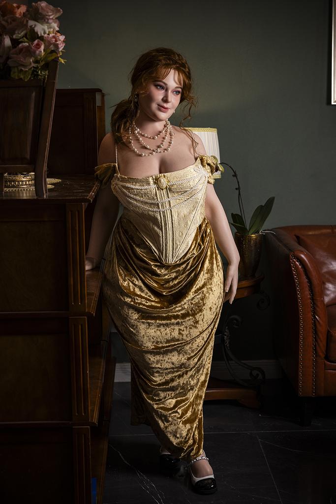 Реалистичная силиконовая / ТПЕ секс кукла Starpery 161 см - Ivory