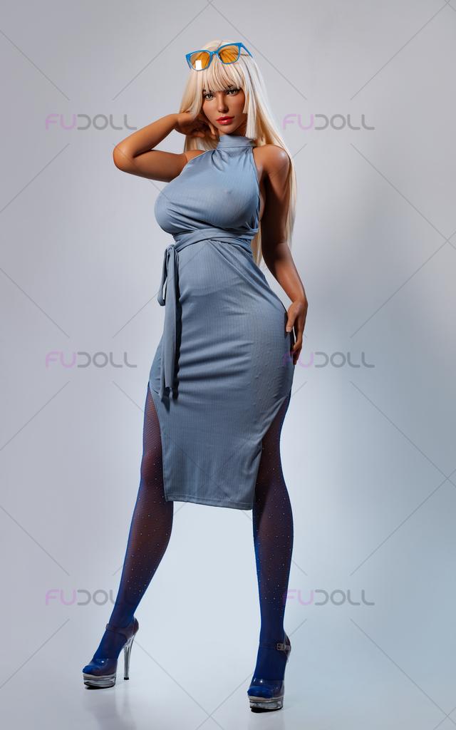 Реалистичная силиконовая / ТПЕ секс кукла FU doll 157 см - Emily