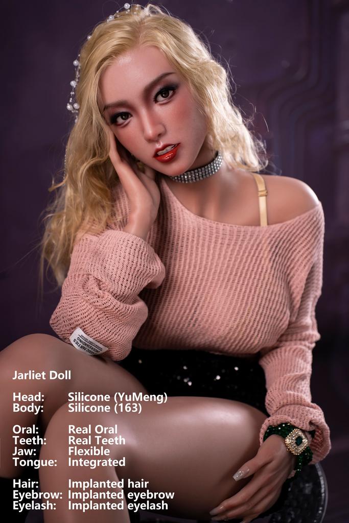 Реалистичная силиконовая секс кукла Jarliet 163 D см - Dolli