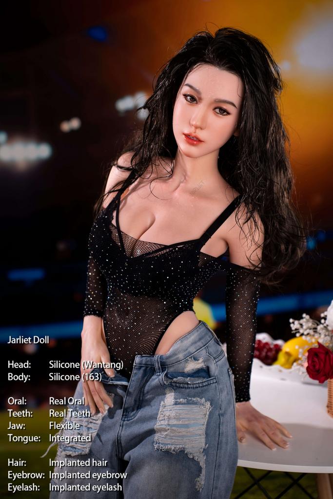 Реалистичная силиконовая секс кукла Jarliet 163 D см - Nona