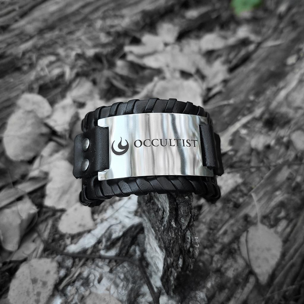 ОККУЛЬТИСТ — мужской кожаный браслет