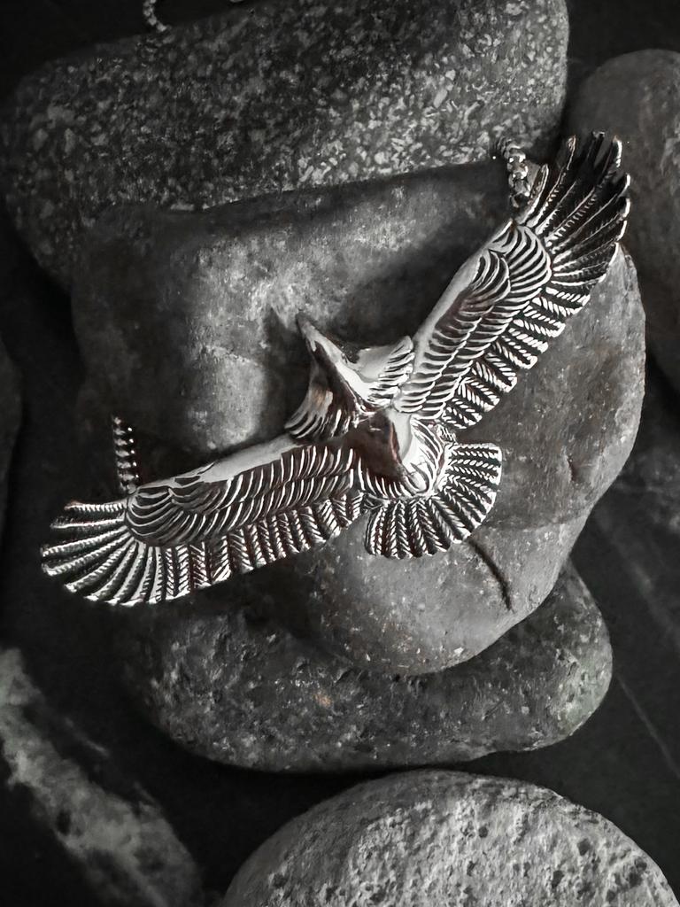 Парящий орел - стальной кулон с цепочкой