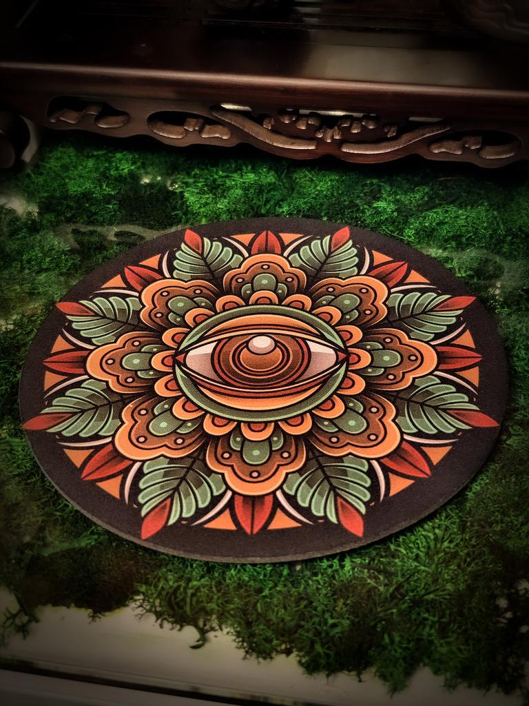 Коврик для мыши Лесная мандала Око