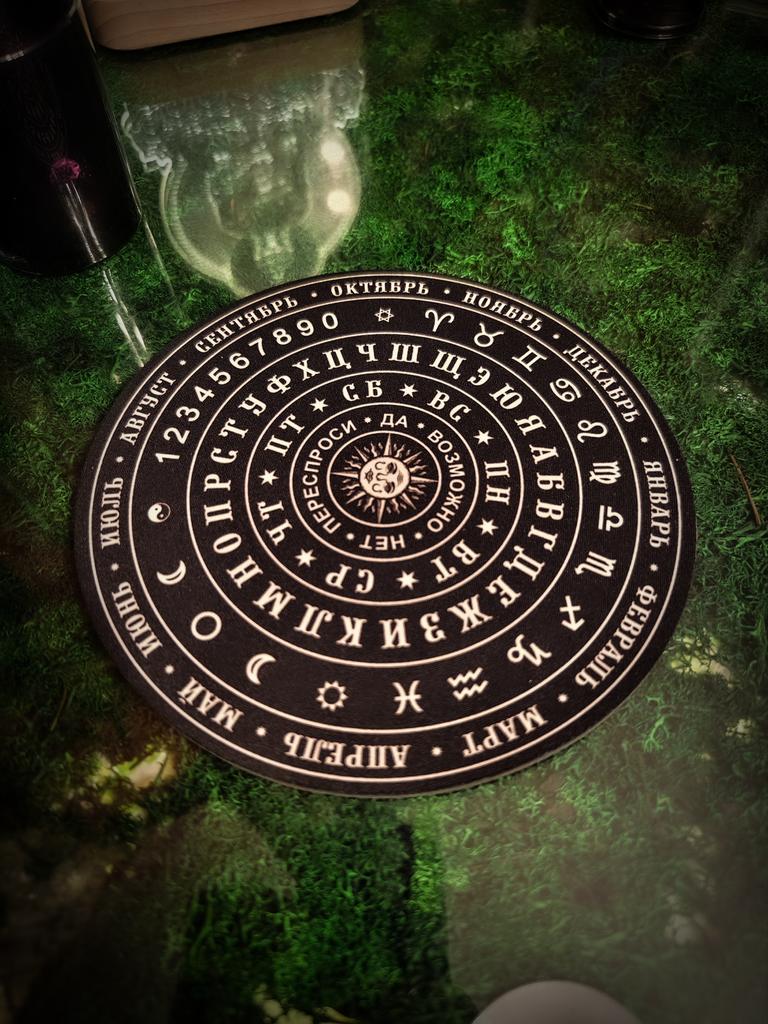 Коврик для мыши Уиджи (черный)