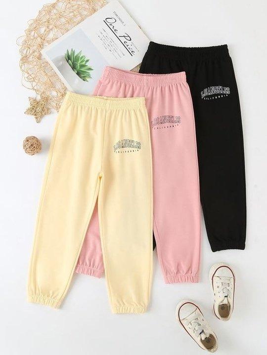 Выкройка детских трикотажных брюк, рост 92-170