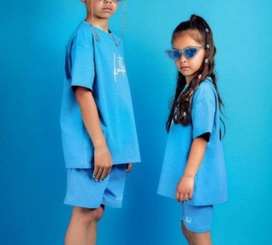 Выкройка детской футболки оверсайз, рост 92-170