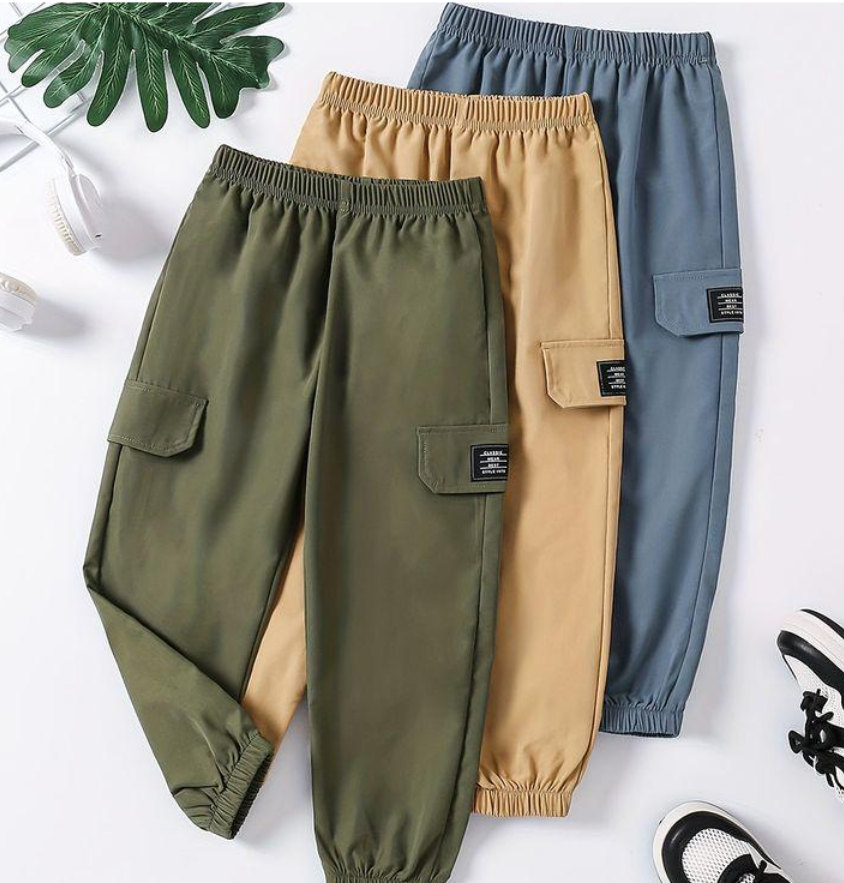 Выкройка детских брюк, рост 92-170