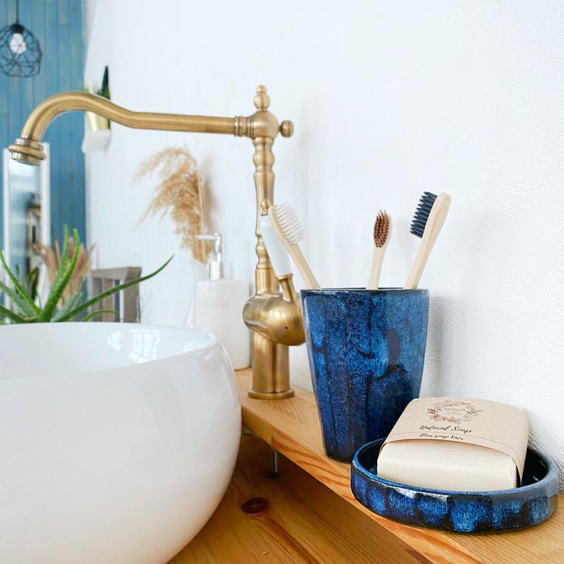 Набор мыльница+стакан