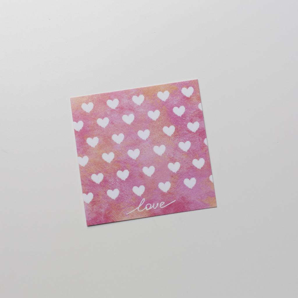 Карточка love сердечки
