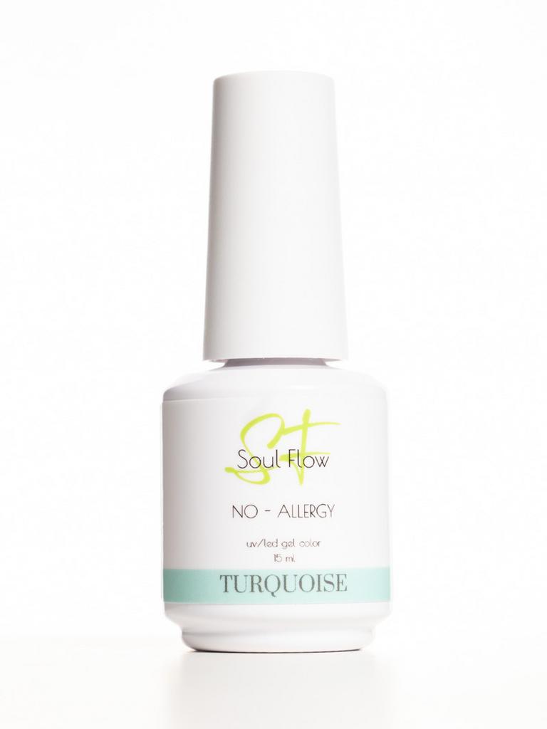Гель-лак 355 TURQUOISE, 15 мл «NO - ALLERGY COLLECTION»