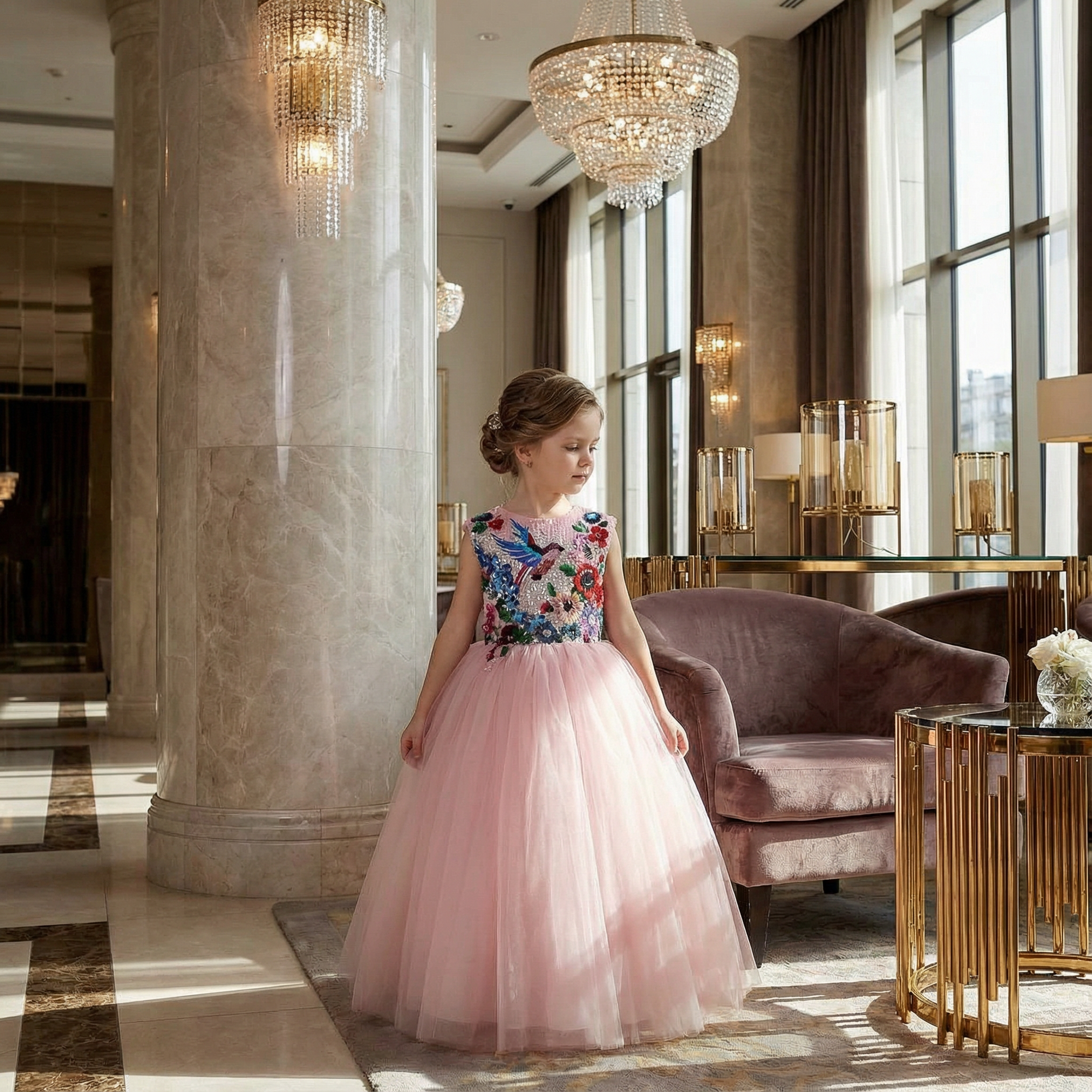 Мастер класс " Детское платье от Кутюр" - размер 5 лет