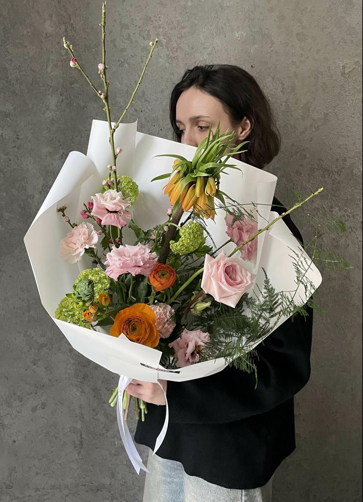 Арт-букет "Розовый грейпфрут"