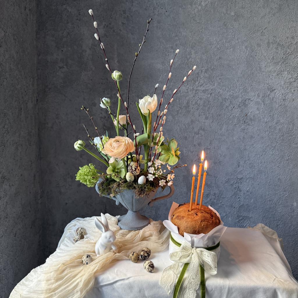 Пасхальная композиция с вербой