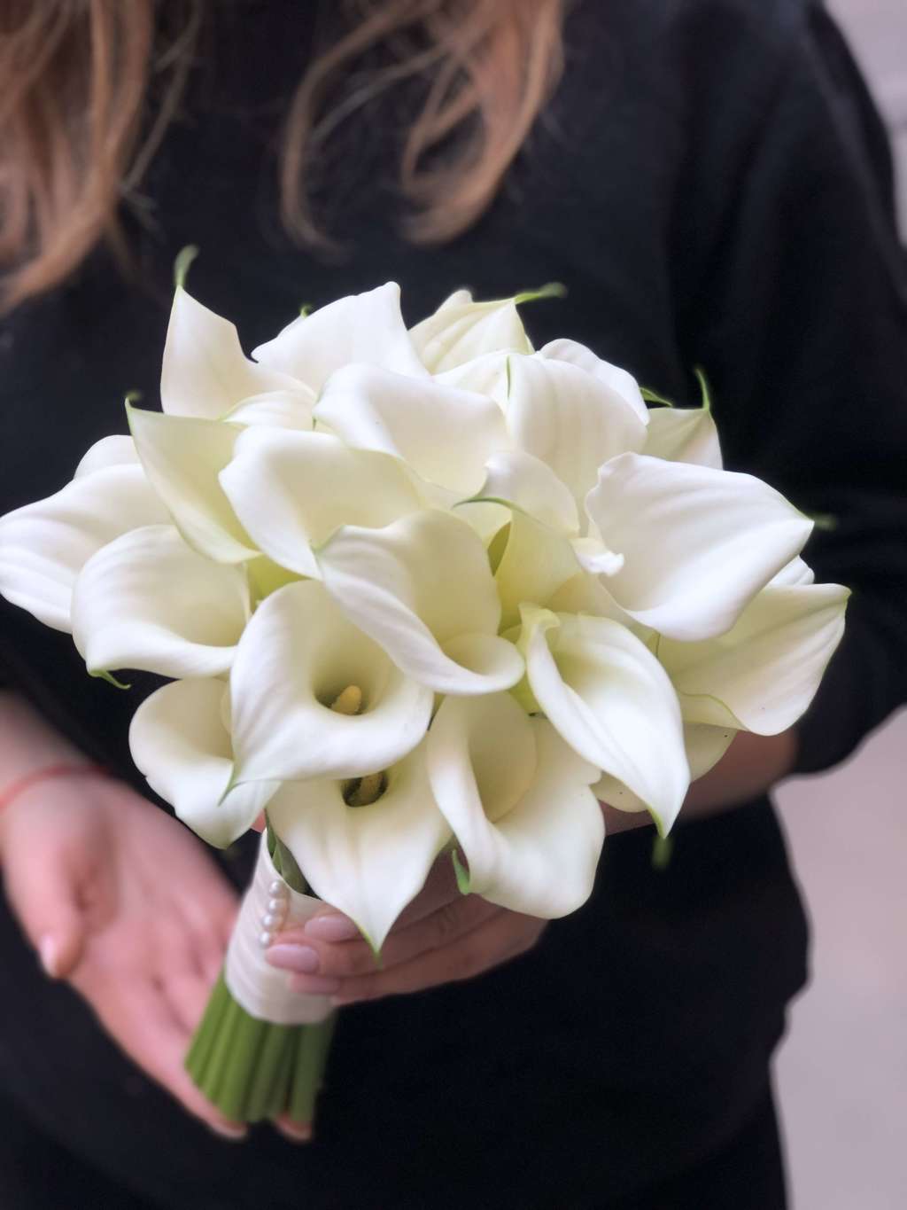 Букет невесты из белых калл