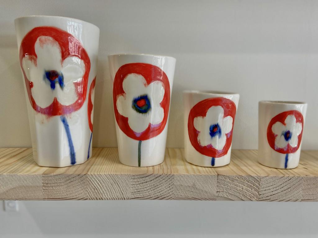 Стаканы Красный цветок