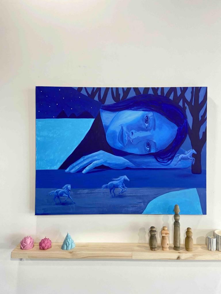 Живопись акрил Пространство для размышлений 80x60