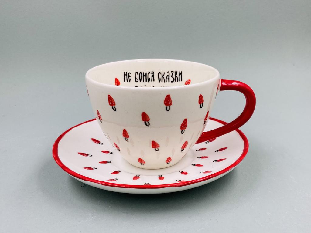 Чайная пара с мухоморами