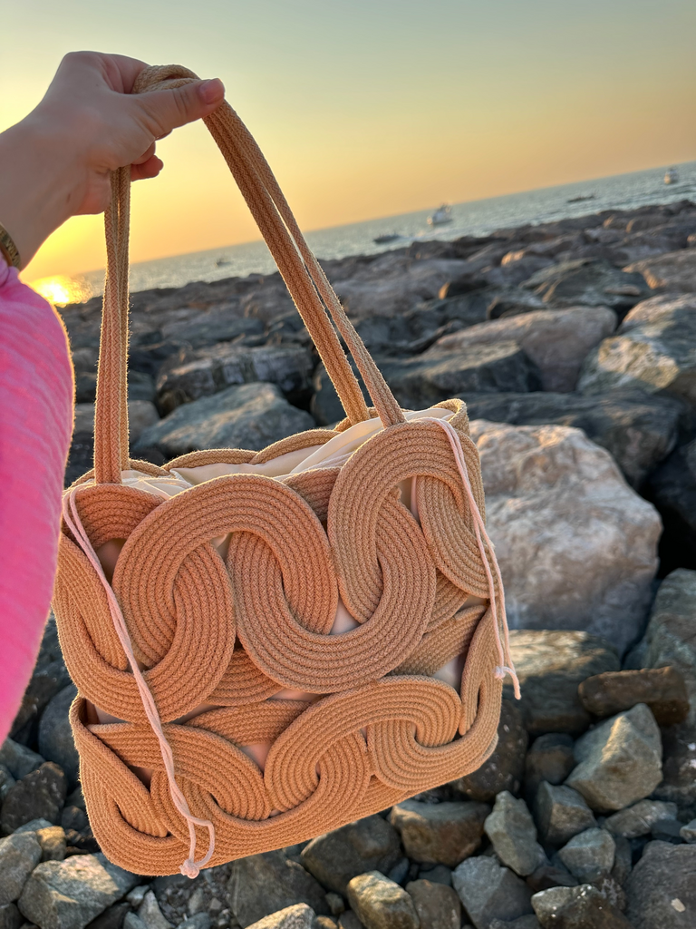 Видео МК сумка "Кольца" из шнура