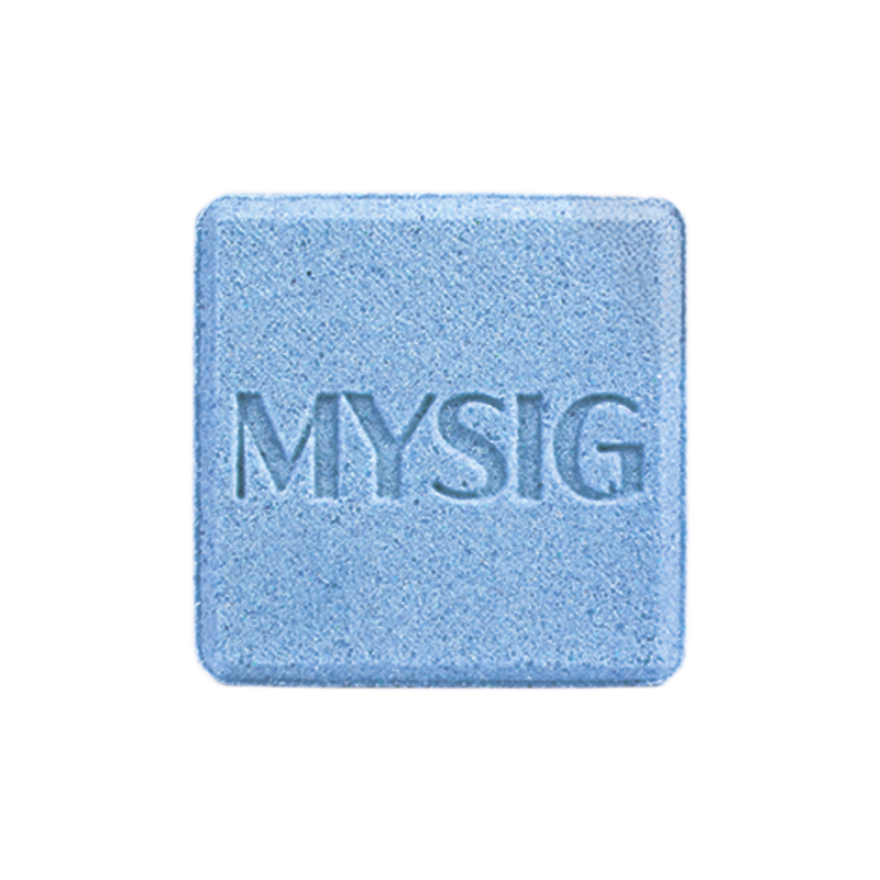 Бомбочка для ванны синяя