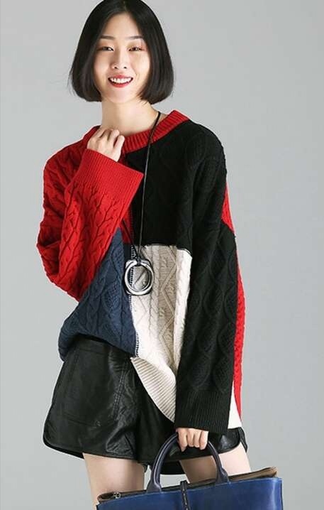 Мастер-класс Свитер Colorblock