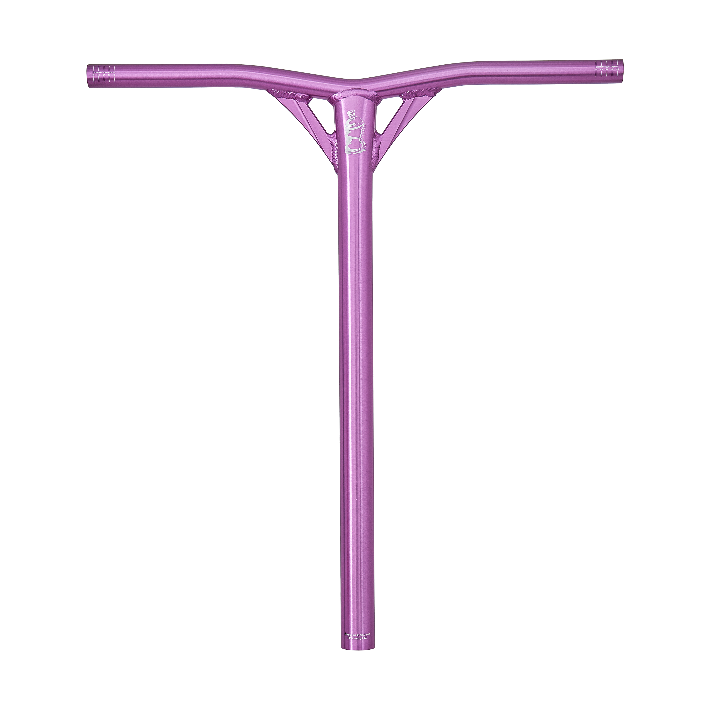 Руль Triada Air Y-образный SCS/IHC 500мм*560мм, polished deep purple