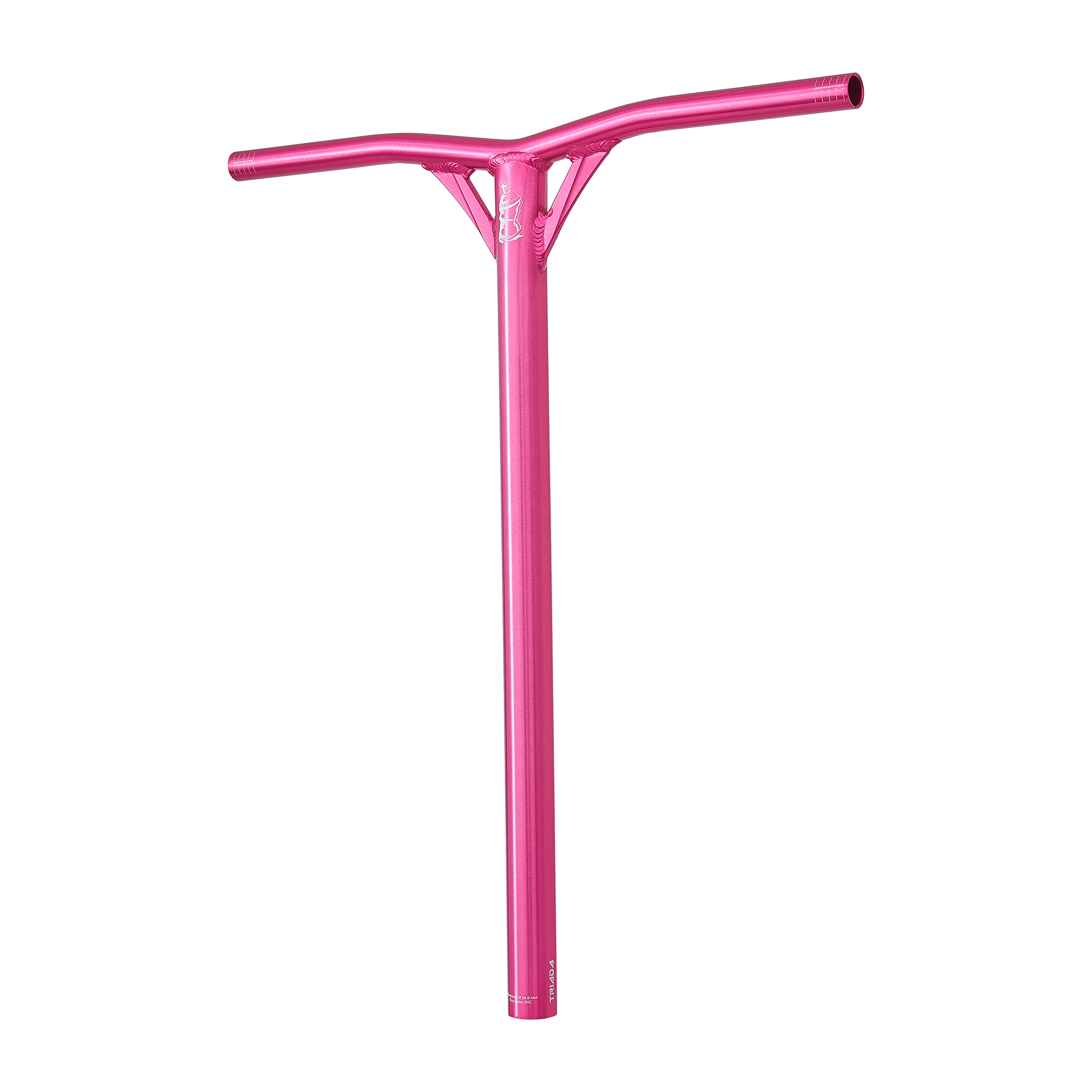 Руль Triada Air Y-образный SCS/IHC 520мм*620мм, polished bubble pink