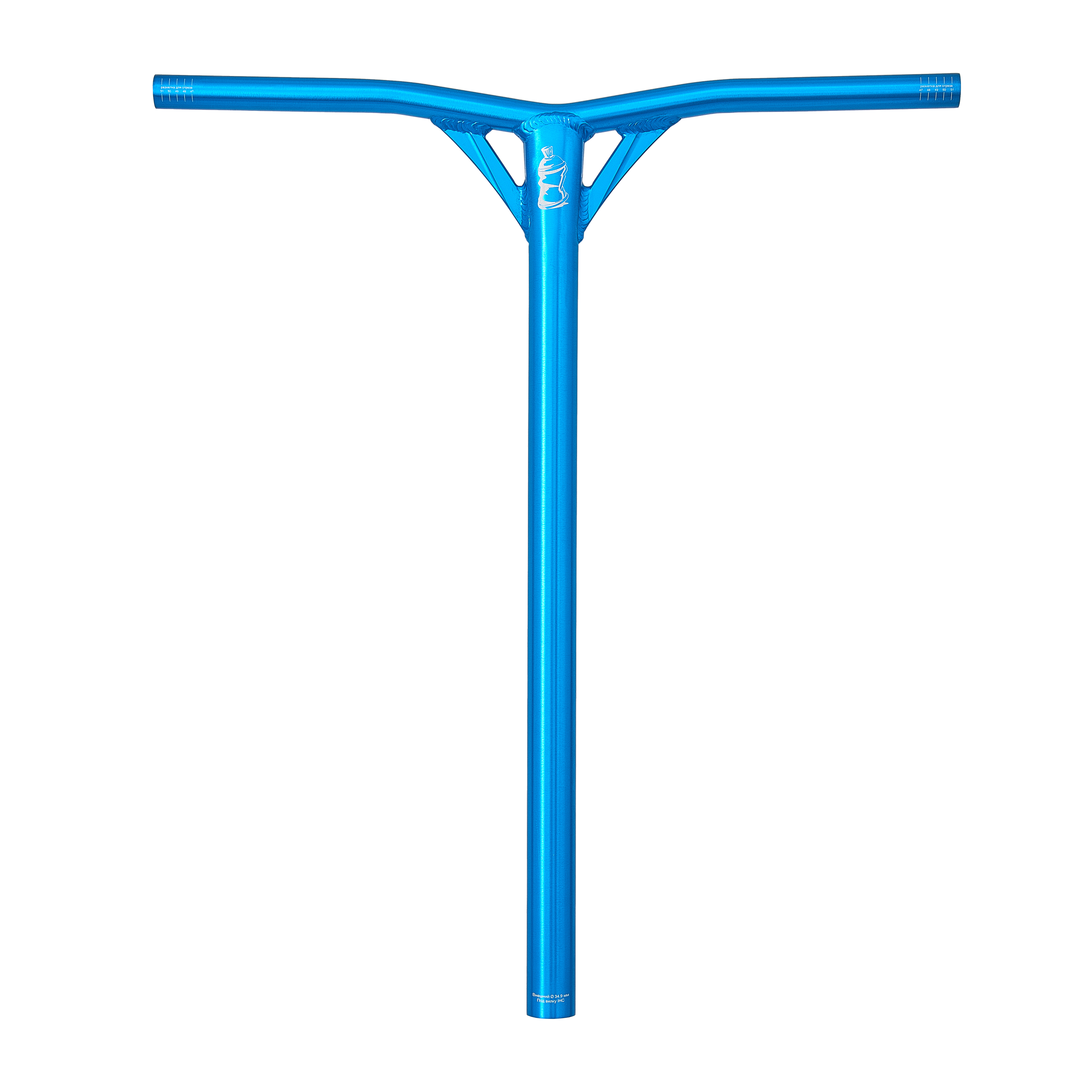 Руль Triada Air Y-образный SCS/IHC 520мм*620мм, polished heavenly