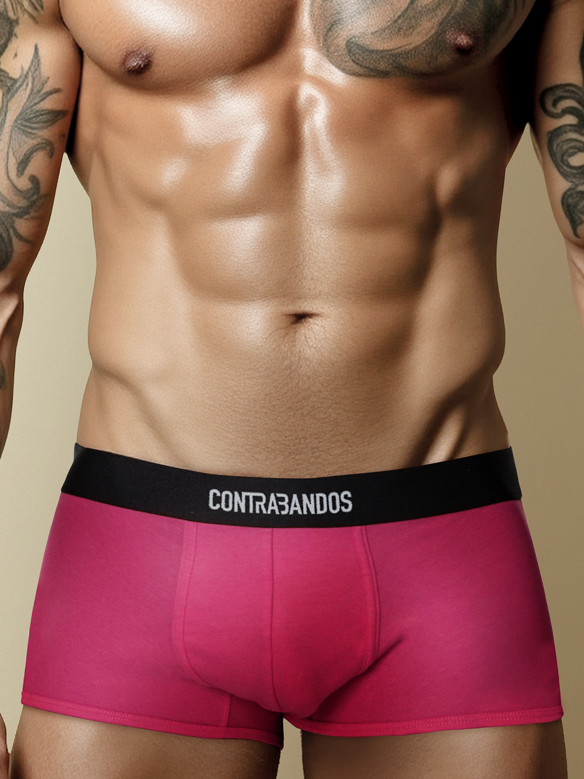 Мужские розовые боксеры CONTRABANDOS BOXERS PINK