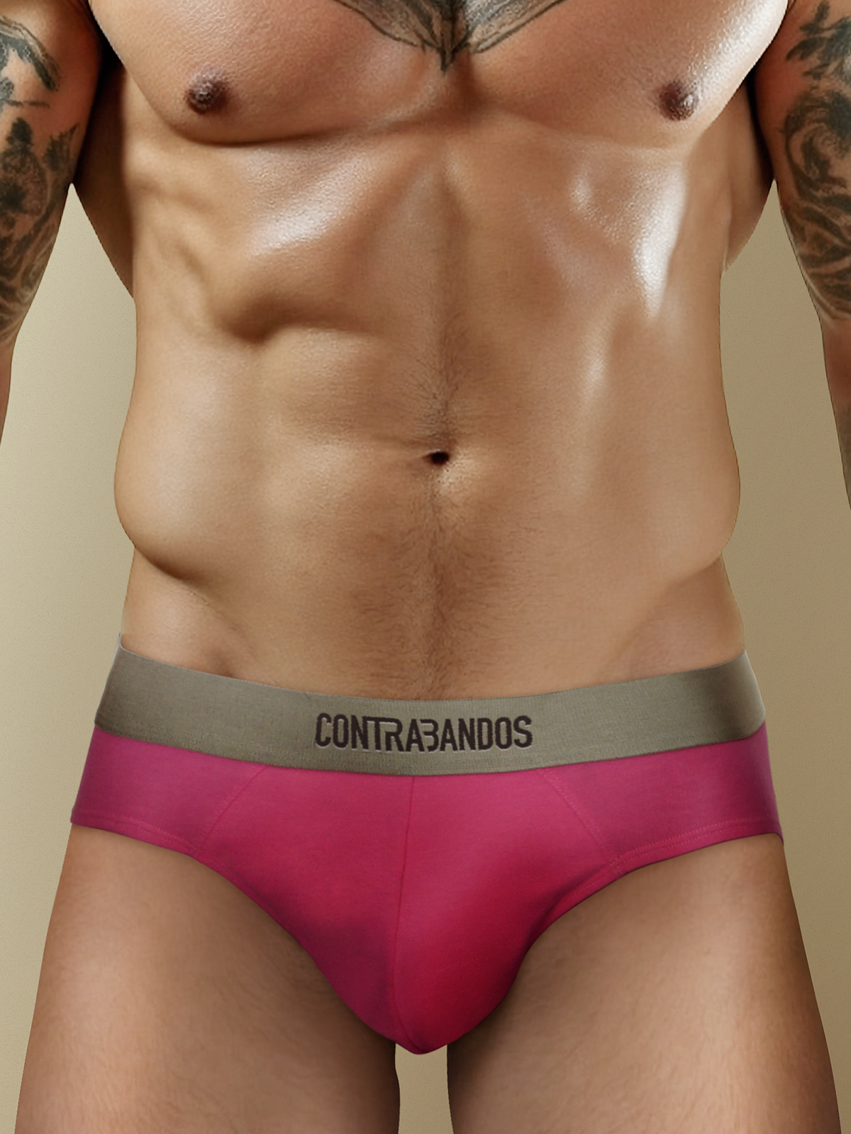 Мужские розовые брифы CONTRABANDOS TRUNKS PINK