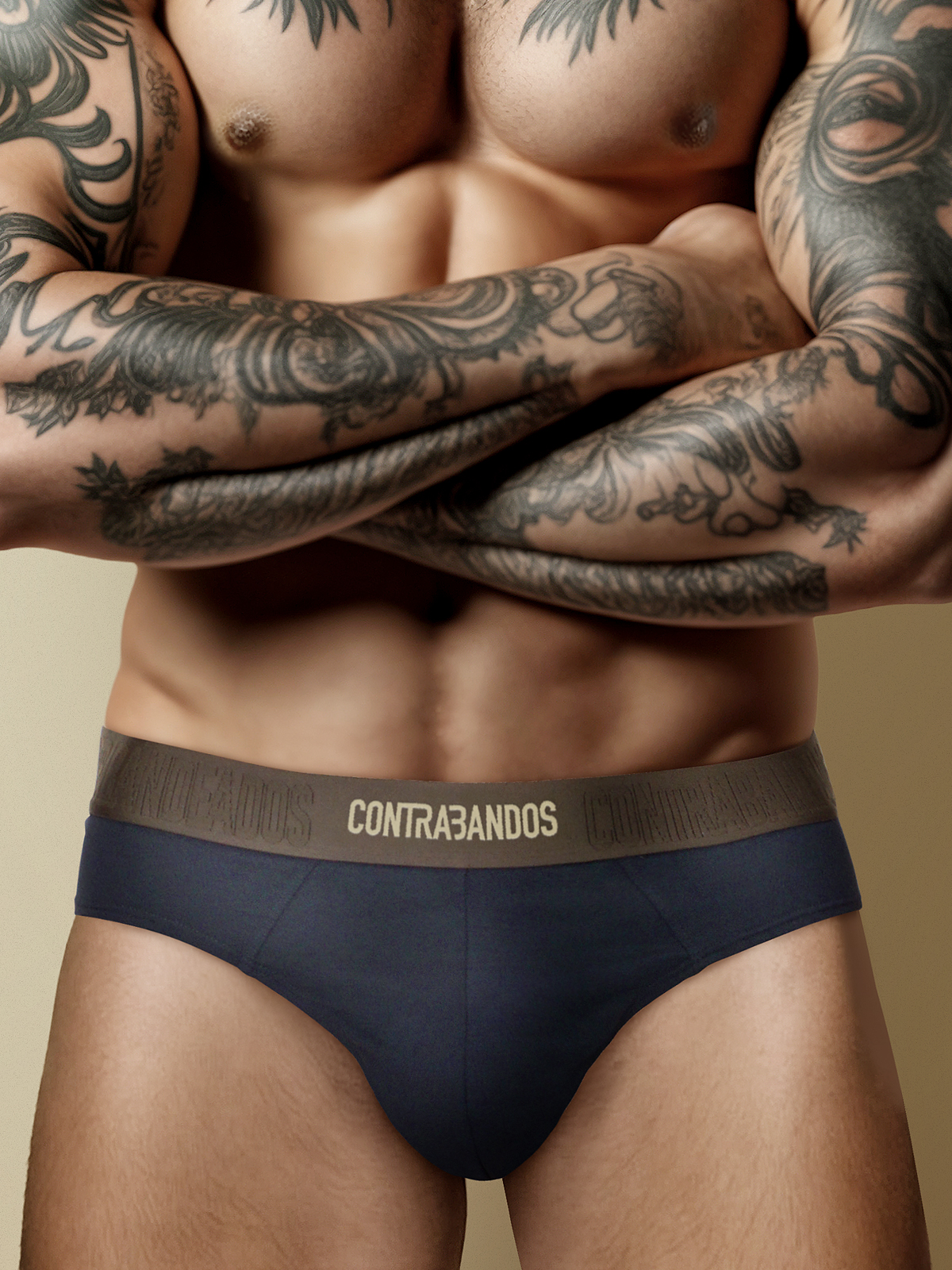 Мужские темно-синие брифы CONTRABANDOS TRUNKS NAVY