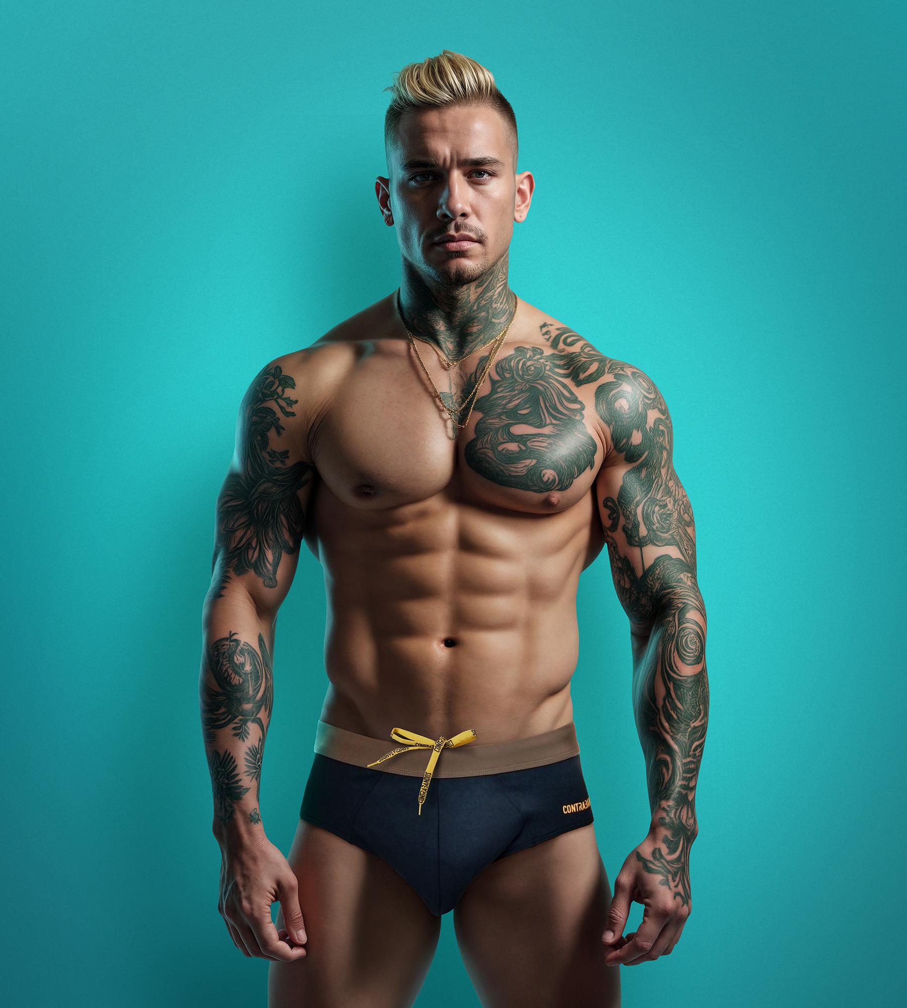 Мужские плавки CONTRABANDOS SWIM TRUNKS BLACK