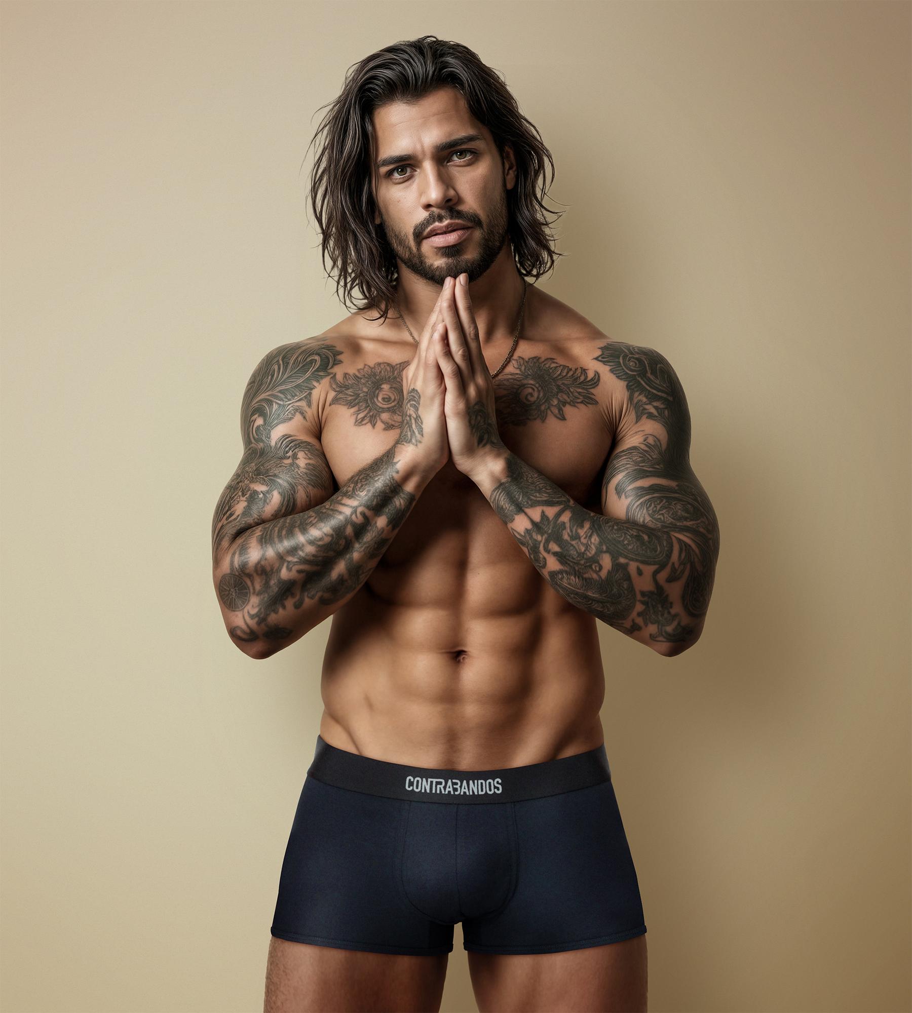 Мужские темно-синие боксеры CONTRABANDOS BOXERS NAVY