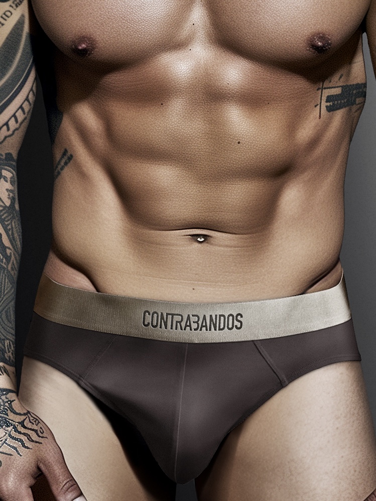 Мужские коричневые брифы CONTRABANDOS TRUNKS CHOCO