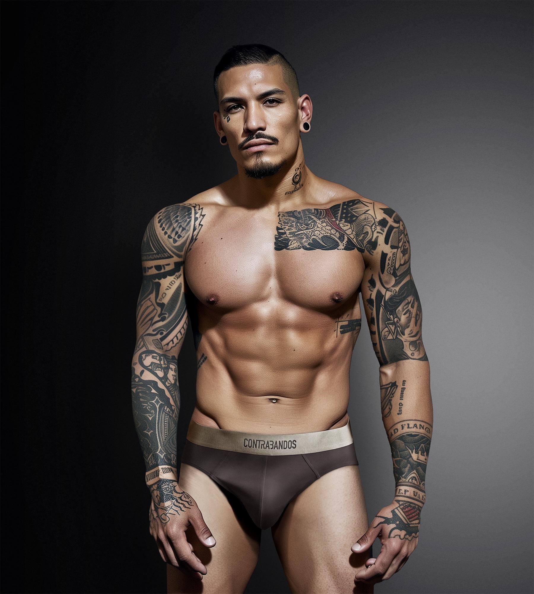 Мужские коричневые брифы CONTRABANDOS TRUNKS CHOCO