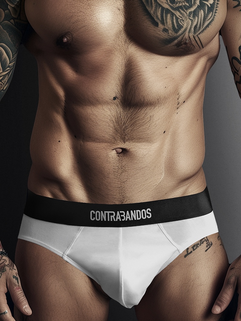 Мужские белые брифы CONTRABANDOS TRUNKS WHITE