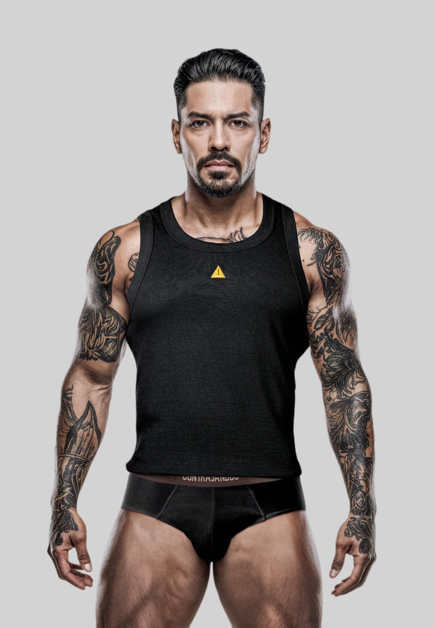 Мужская майка-риб CONTRABANDOS NON ALCO TOP RIB BLACK