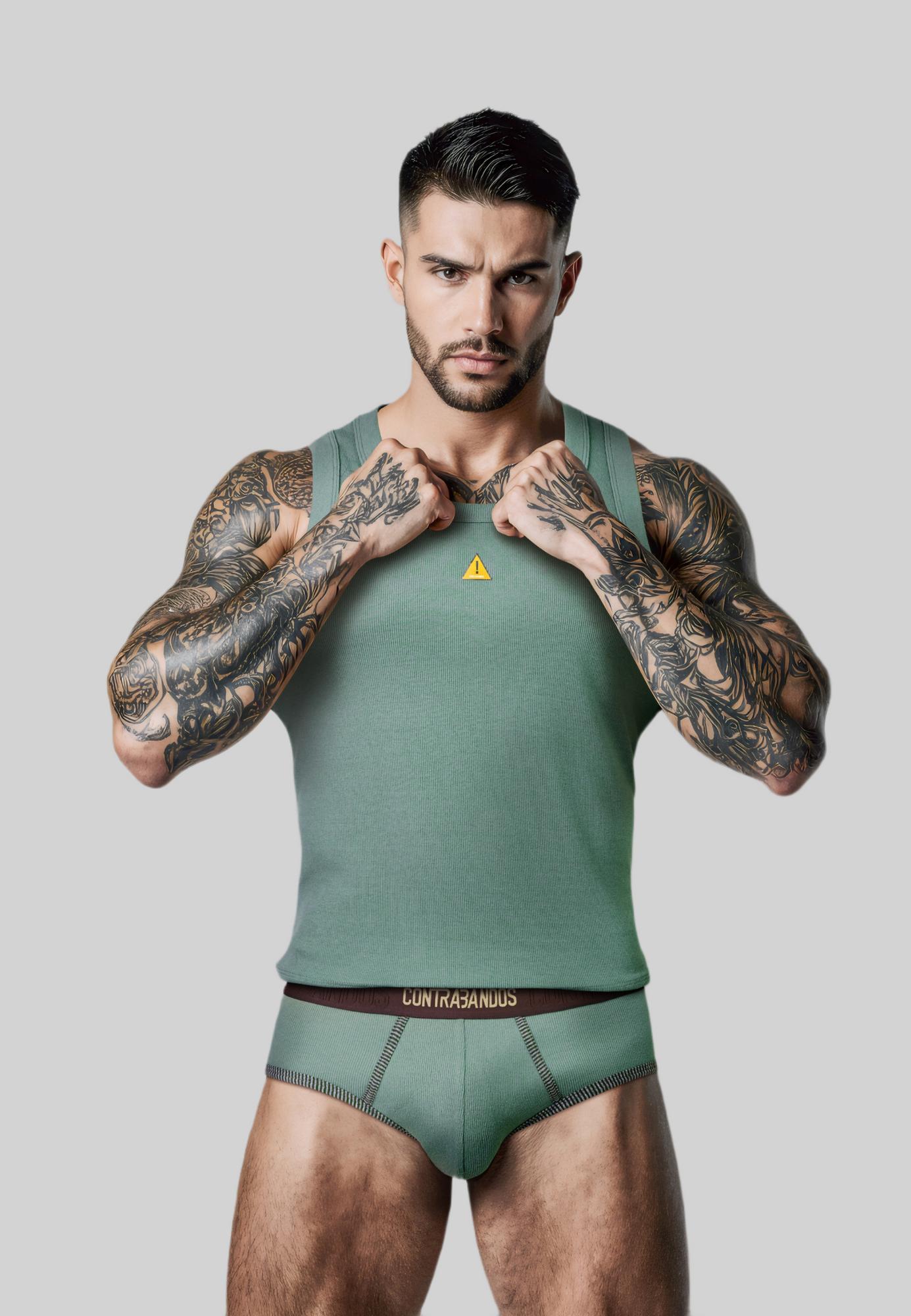 Мужская майка-риб CONTRABANDOS NON ALCO TOP RIB MENTHOL