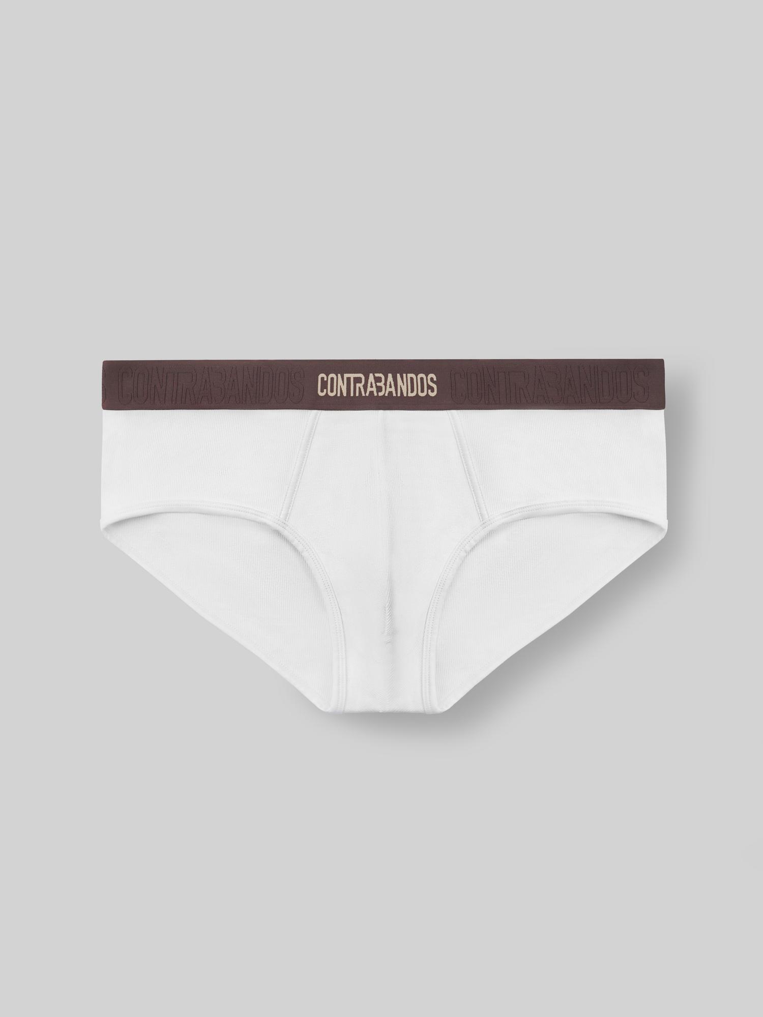 Мужские брифы-риб CONTRABANDOS BRIEFS RIB WHITE