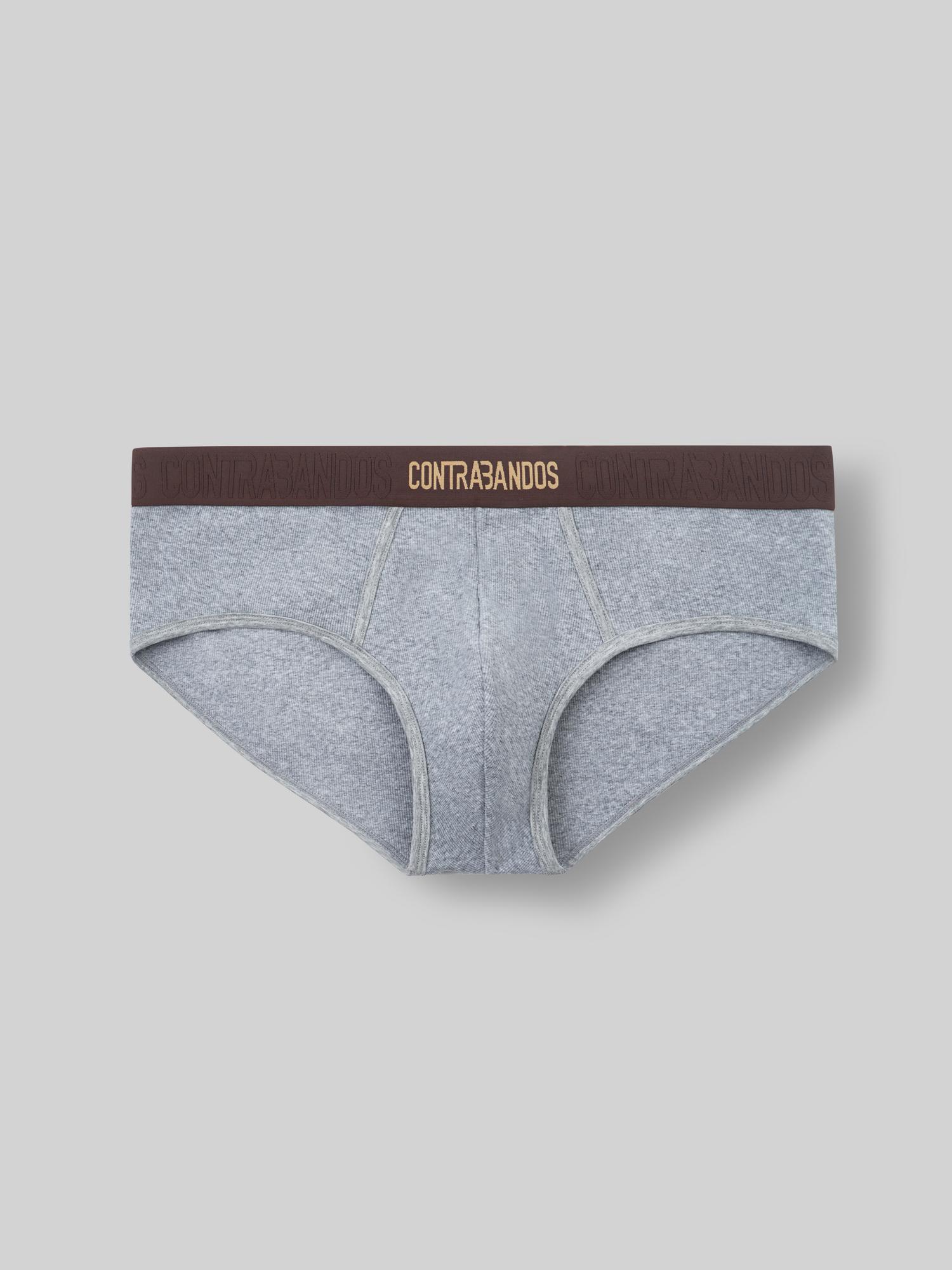 Мужские брифы-риб CONTRABANDOS BRIEFS RIB GREY MELANGE