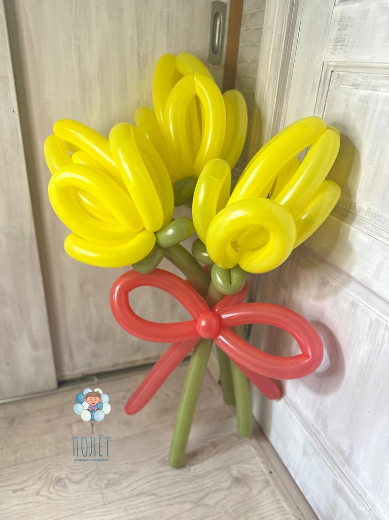 Букет 3 тюльпана