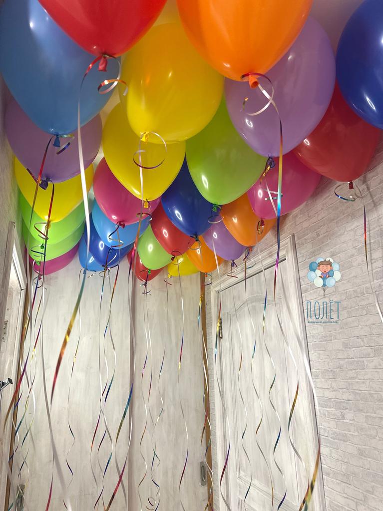 Шары под потолок "Ассорти" 25 штук