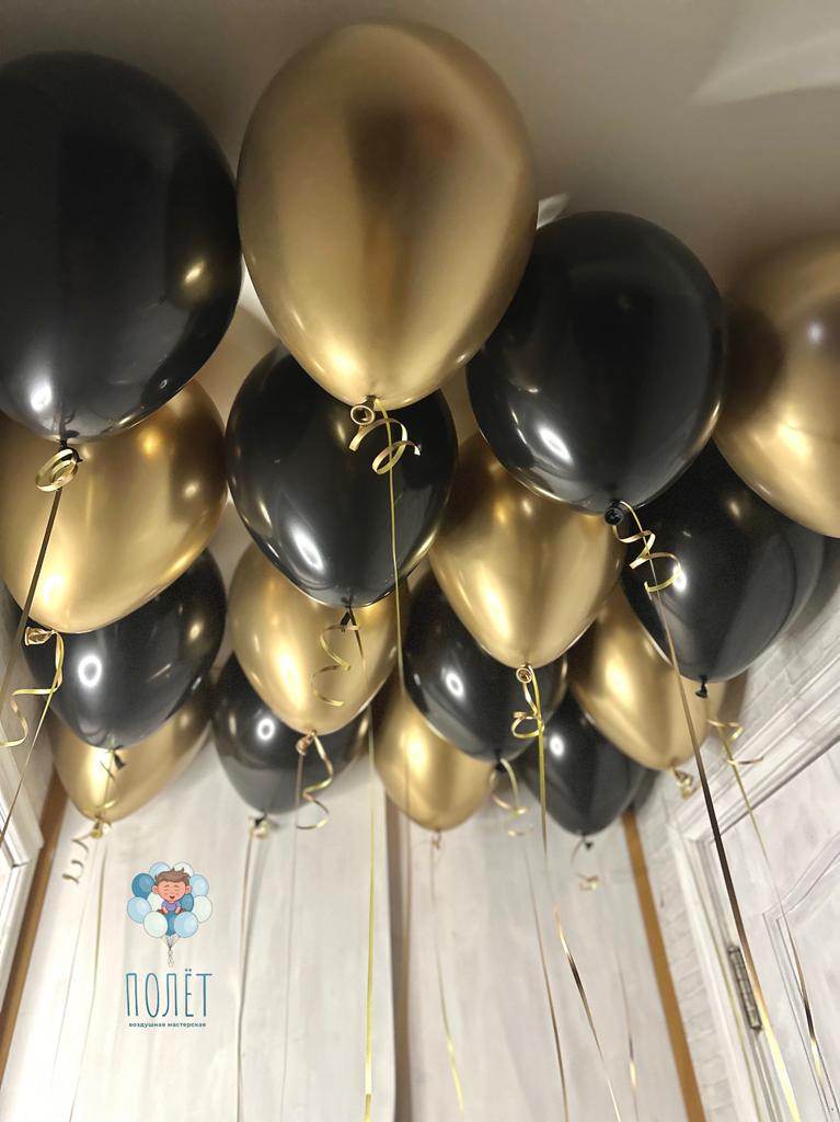 Шары под потолок "Черное золото"