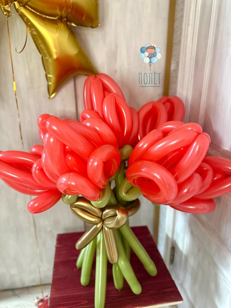 Букет 9 тюльпанов