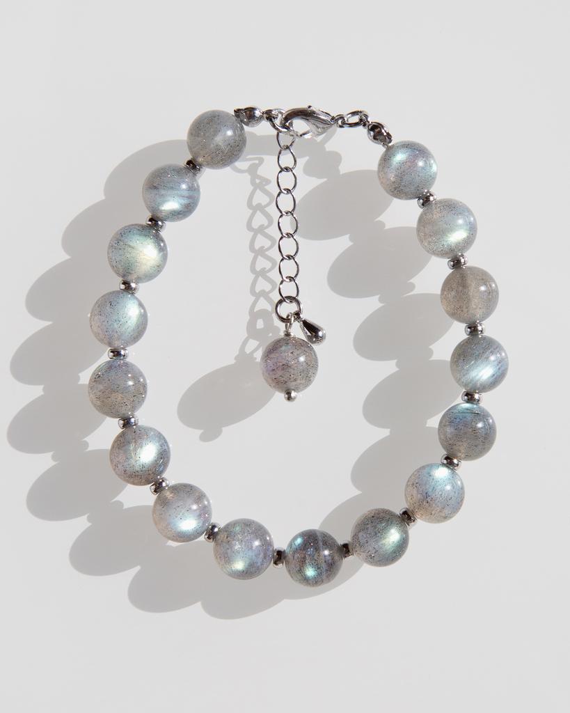 Браслет из лабрадора «СЕВЕРНОЕ СИЯНИЕ»