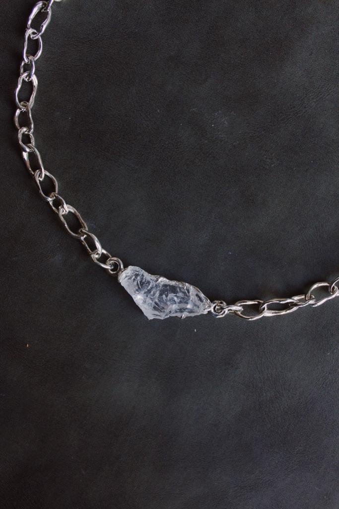 Чокер-цепь с горным хрусталем