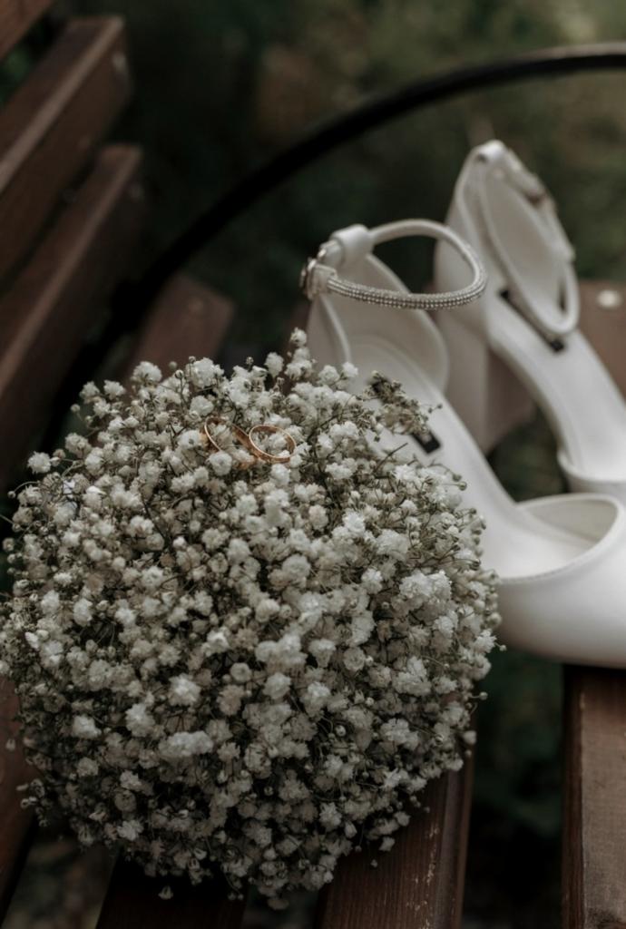 Букет невесты из гипсофилы