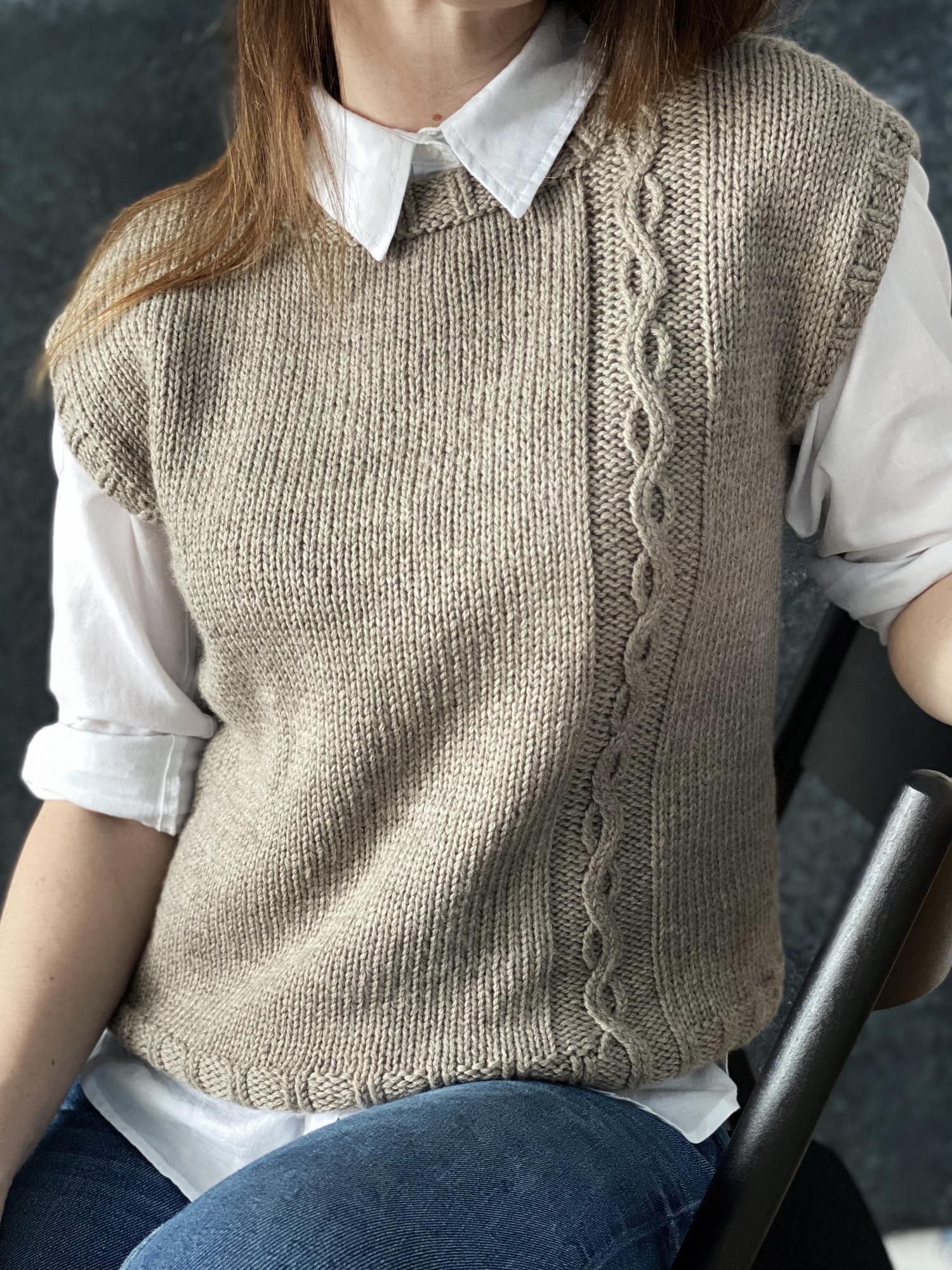 Мастер-класс по вязанию жилета "Enigma"