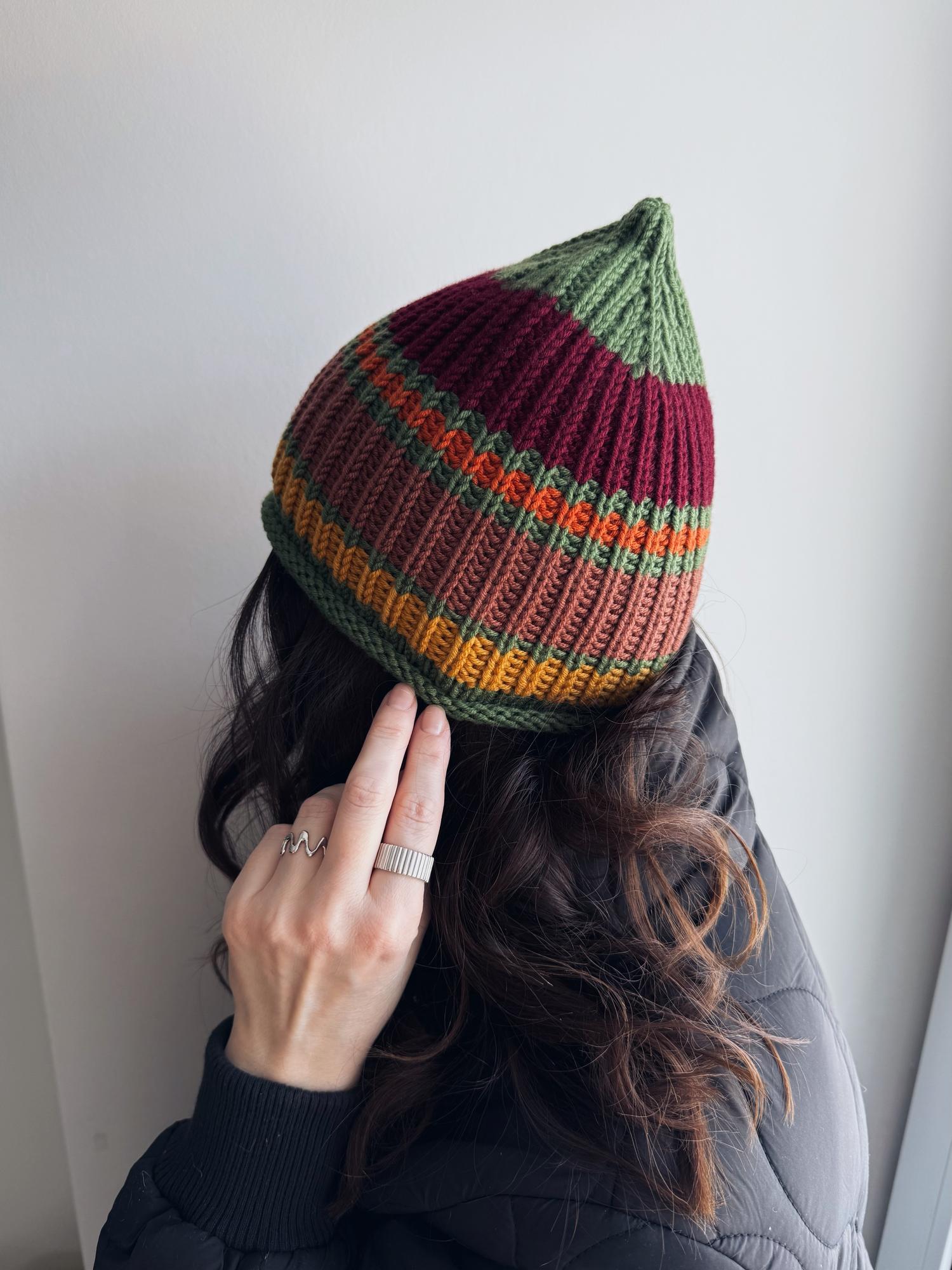 Мастер класс по вязанию шапки "Пипка-резинка"