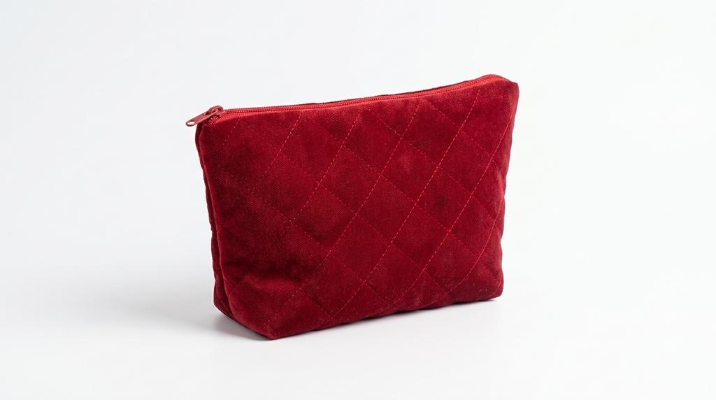 Косметичка малая красный бархат
