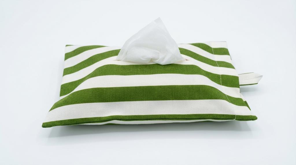 Салфетница  (зеленая полоска)
